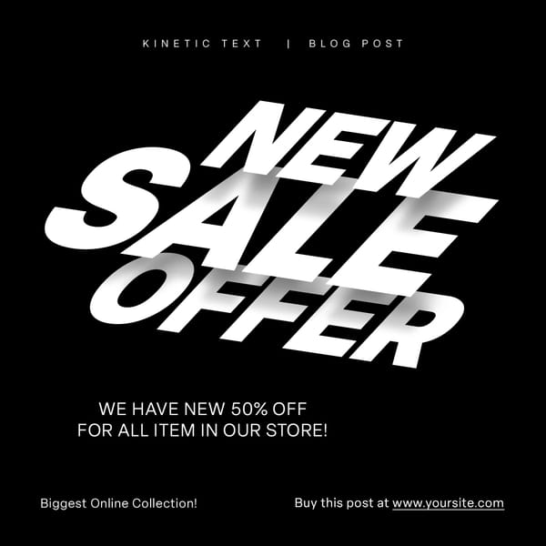 New Sale Offer Instagram Post Template