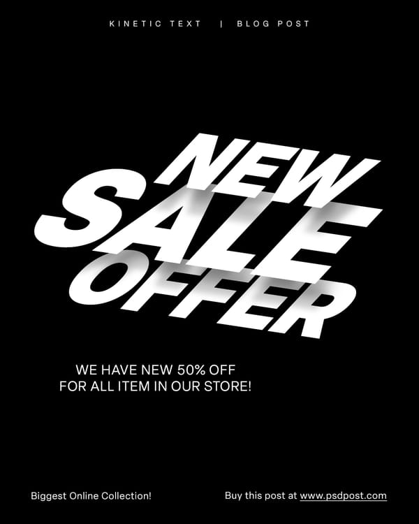 New Sale Offer Instagram Post Template