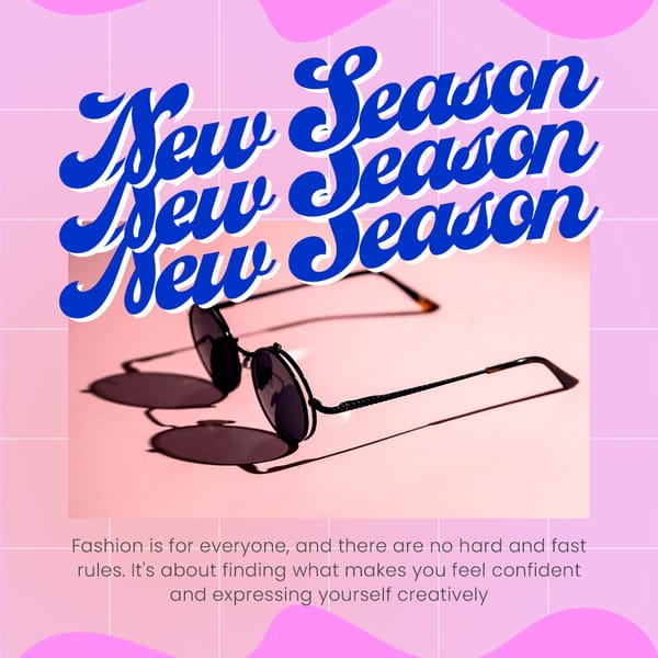 New Season Gradient Retro Instagram Post