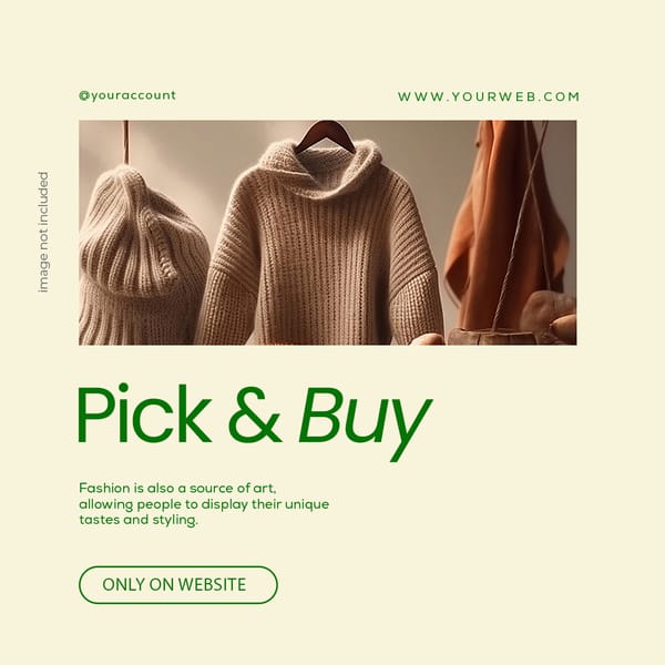 Pick & Buy Instagram Post Template