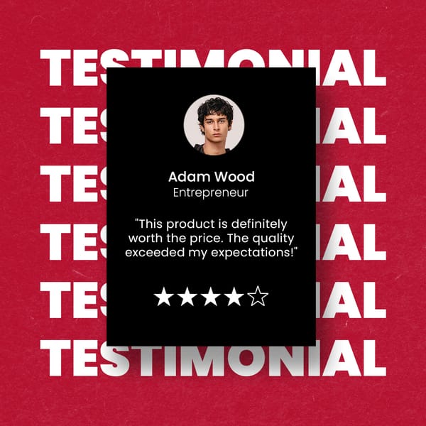 Testimonial Box Instagram Post