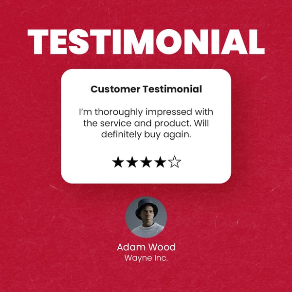 Testimonial Instagram Post