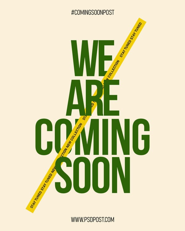 We Are Coming Soon Instagram Post