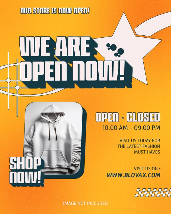 We Are Open Now Store Blovax Instagram Post