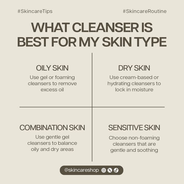 What Cleanser is Best Skincare Bloom Instagram Post