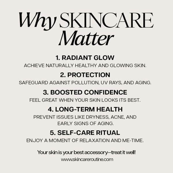 Why Skincare Matter Skincare Glow Instagram Post