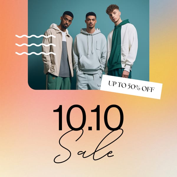 10.10 Sale Gradient Instagram Post