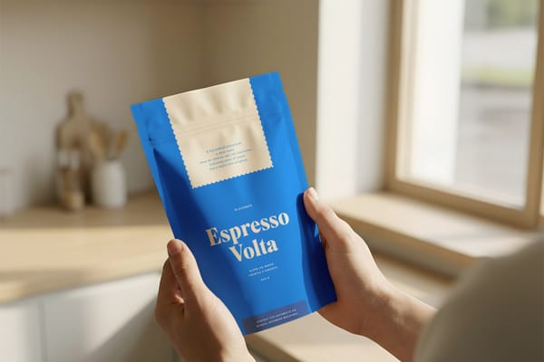 Coffee Pouch Bag Mockup
