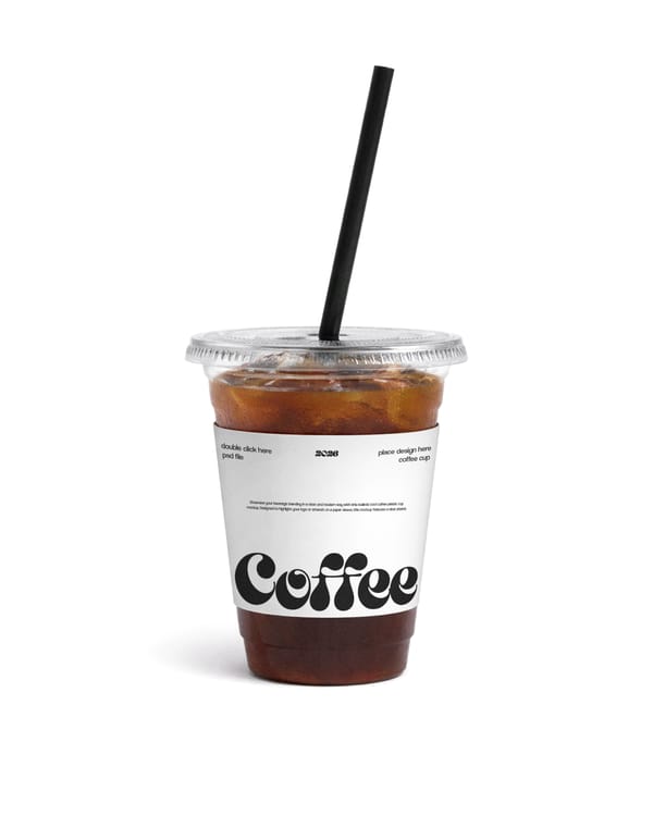 Iced Coffee Cup Mockup