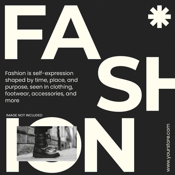 Fashion Ethereal Noir Instagram Post