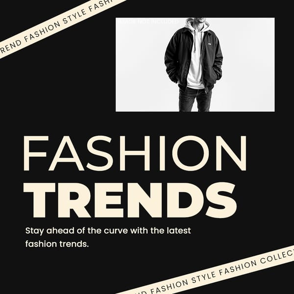 Fashion Trends Ethereal Noir Instagram Post