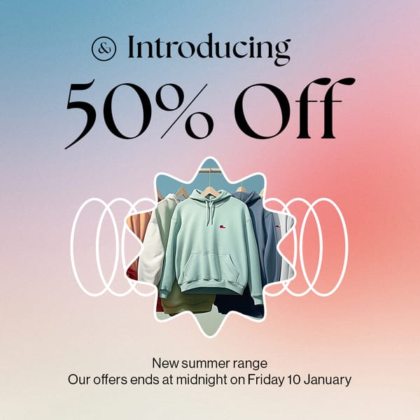 Introducing Offer Sale Gradient Instagram Post