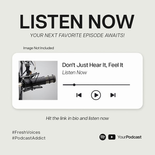 Listen Now Minica Podcast Instagram Post