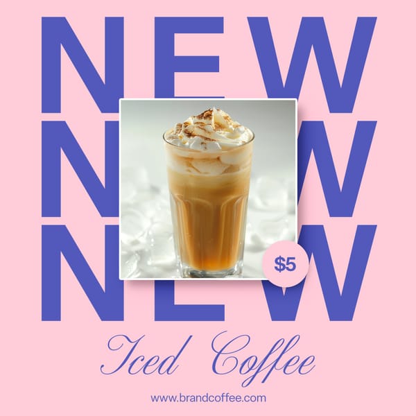 New Insta Coffee Instagram Post Template