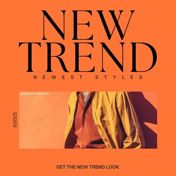 New Trend Orange Glow Instagram Post