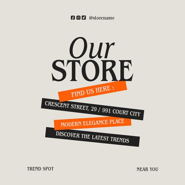 Our Store Cremora Instagram Post