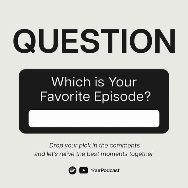 Question Minica Podcast Instagram Post