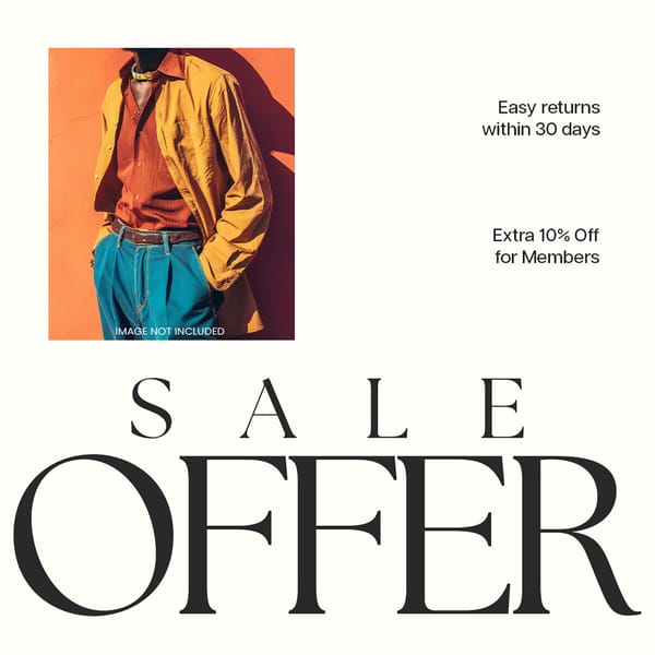 Sale Offer Orange Glow Instagram Post