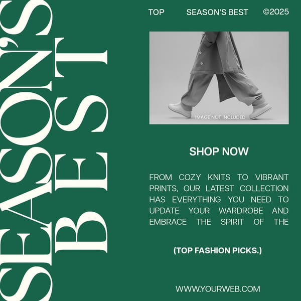 Season Best Orange Glow Instagram Post